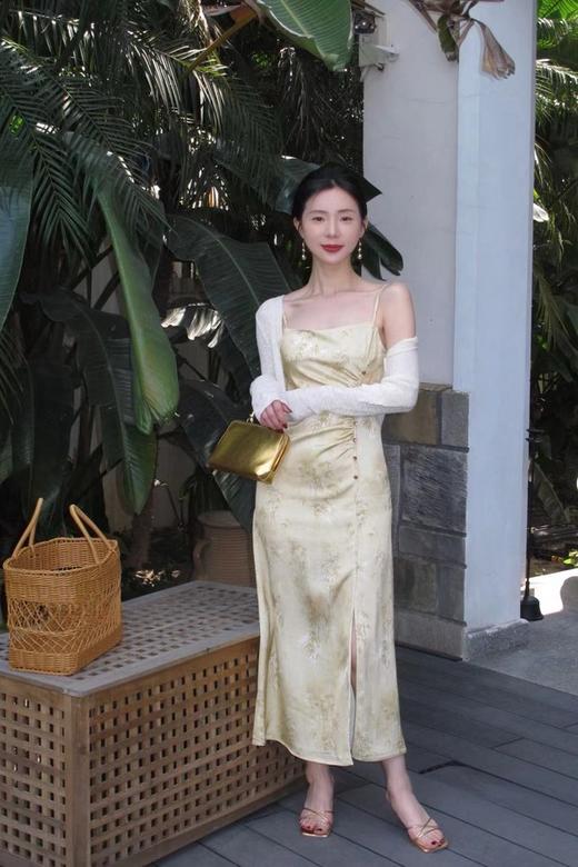 SUMMER & SAGE 新中式印花吊带连衣裙开衫套装 20263 商品图1