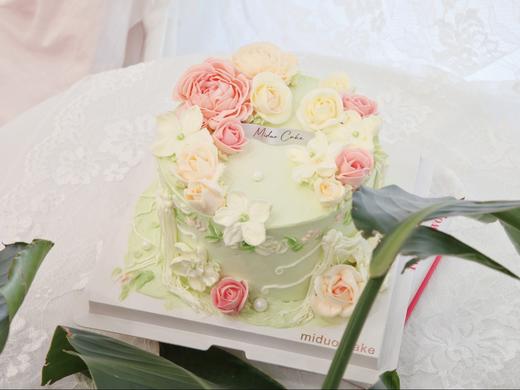 女士款 绿野仙踪繁花 小清新绿色系 韩式裱花 商品图0