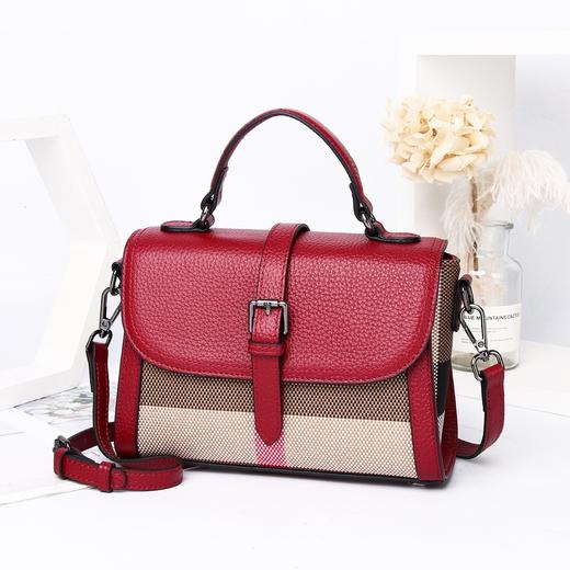 【预售3天】女包斜挎包时尚休闲撞色单肩手提包小方包女Z8339 商品图4