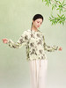荷言GL 竹径 新中式衬衣墨竹洒金印花绿色长袖圆领凉感夏季 商品缩略图2
