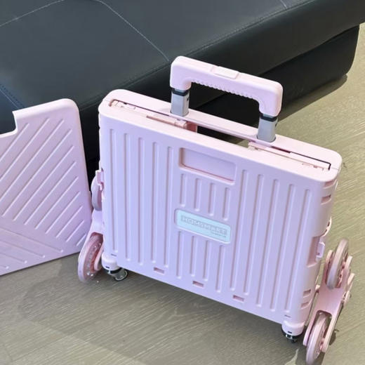 小推车轻便折叠拉杆车购物零食置物架移动野营便携买菜取快递神器 商品图0