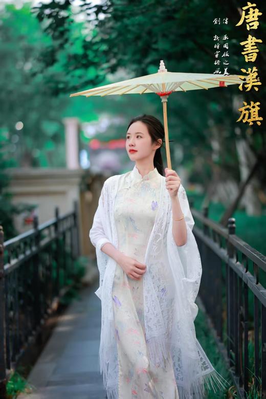 【蝶影】米白色无袖清新淡雅蝴蝶印花暗纹优雅日常 商品图5