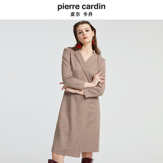 [皮尔卡丹女装]都市新款渐变修身收腰折扣清仓女装连衣裙 商品图4