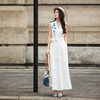 【林栖设计小店】【手工钩花】亚麻混纺连衣裙优雅绣花2025夏季新品长裙女F1952496 商品缩略图2