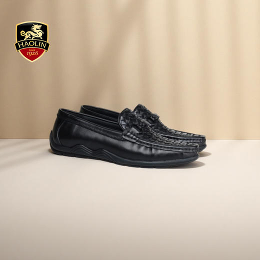 豪麟名鞋奥莱迪嘉男鞋商务鞋牛皮革DJWTO51MS201黑色  原价1960元 商品图1