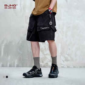 BJHG不计后果美式休闲短裤男夏季潮牌2025新款复古宽松情侣五分裤