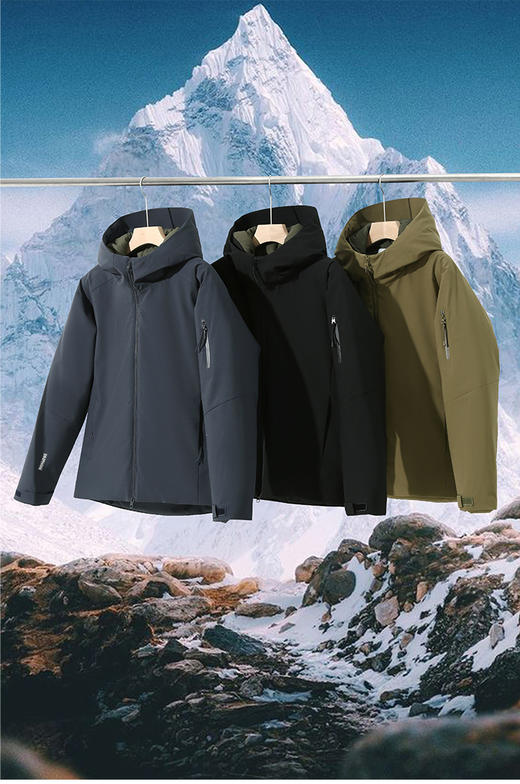 【里奥强森】2387军茑系列！户外三防耐磨  连帽棉服  轻量保暖外套 商品图0