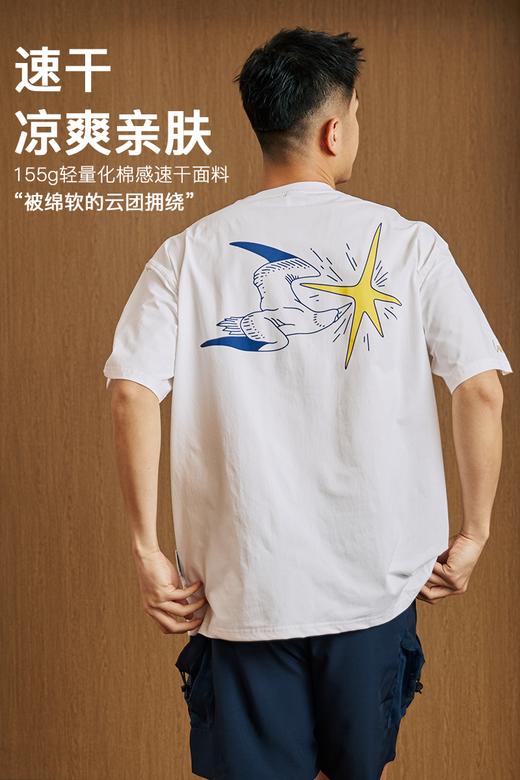 录士LUSHISI逐穹主题速干吸湿排汗篮球短袖投篮服训练印花t恤休闲 商品图5