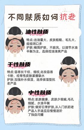 肤质不同抗老不同[加油] 