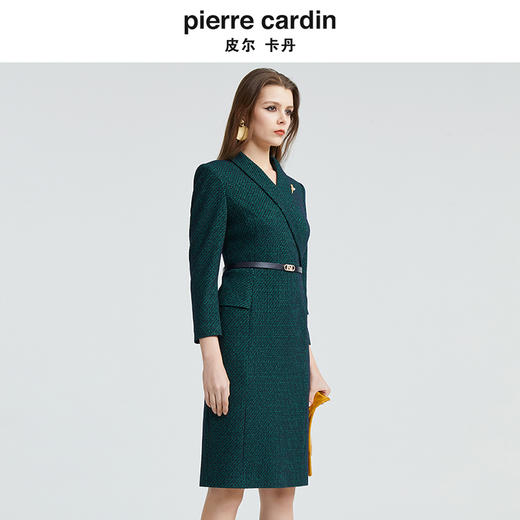 [皮尔卡丹女装]折扣清仓女装新款都市淑女修身轻仪式礼服裙 商品图1