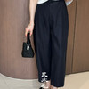 【预售7天】良木礼亚麻长裤（25220） 商品缩略图1