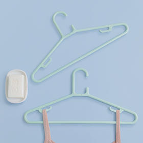 茶花大衣架 防滑晾衣架子衣服架衣挂衣服撑子46cm