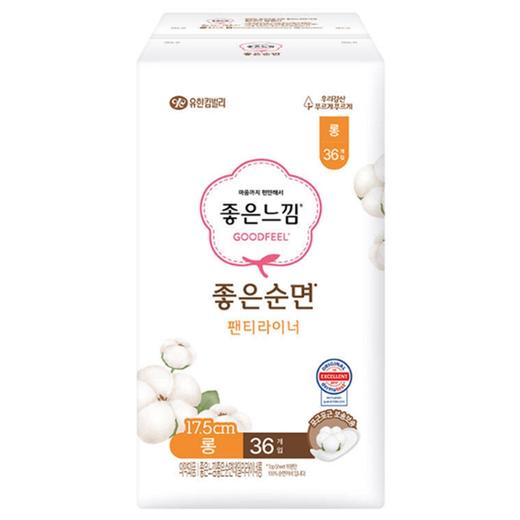 好感觉天然纯棉护垫(中x36)좋은느낌 좋은순면 팬티라이너 롱 商品图0