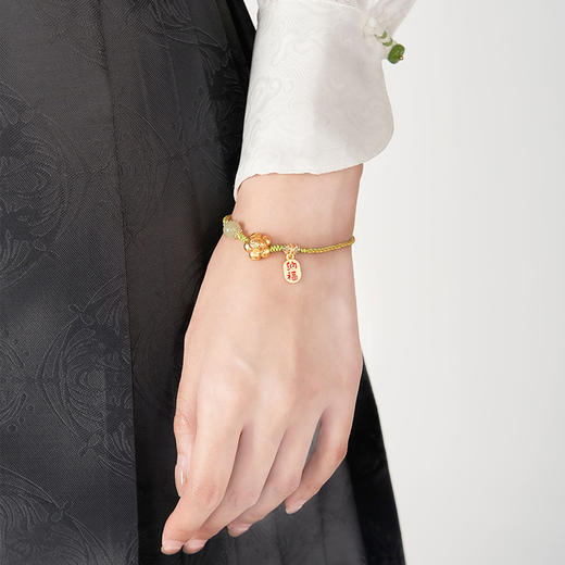 大英博物馆 巴斯特系列 一路生花和田玉 手绳手链 商品图3