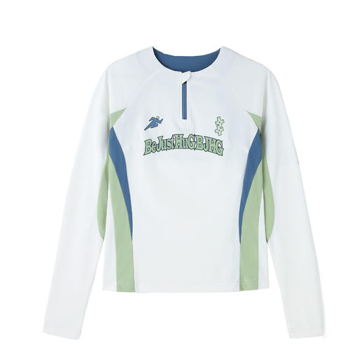 BJHG不计后果 户外骑行新款长袖t恤女款夏撞色弹力冰丝情侣运动服 商品图4