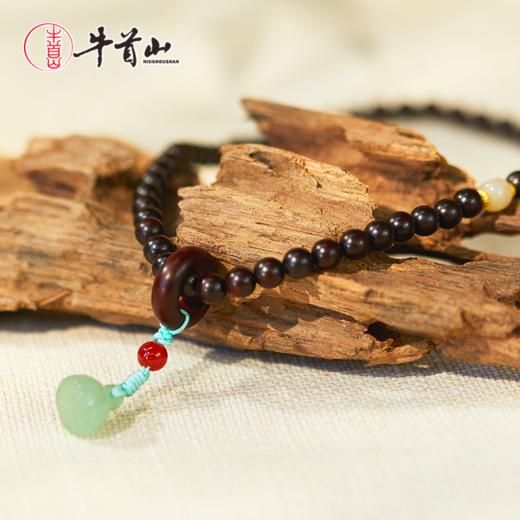 牛首山小叶紫檀双圈手串男女款简约高级感精品手链情侣珠互送礼物 商品图4