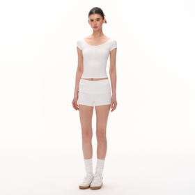 Ariseism  纯色舒适短袖t恤女短裤套装夏季新款修身两件套