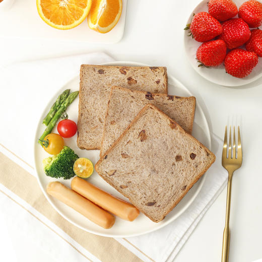 【舌里红枣黑麦吐司1000g】  黑麦全麦红枣丁 独立包装 一箱约20小袋 商品图7