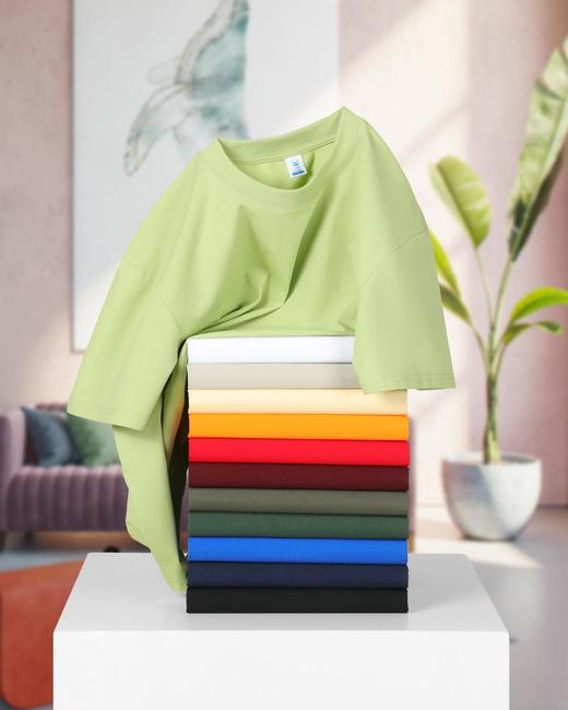 220g索洛娜棉冰感T恤圆领短袖男女同款7A抗菌65%棉A19 商品图2