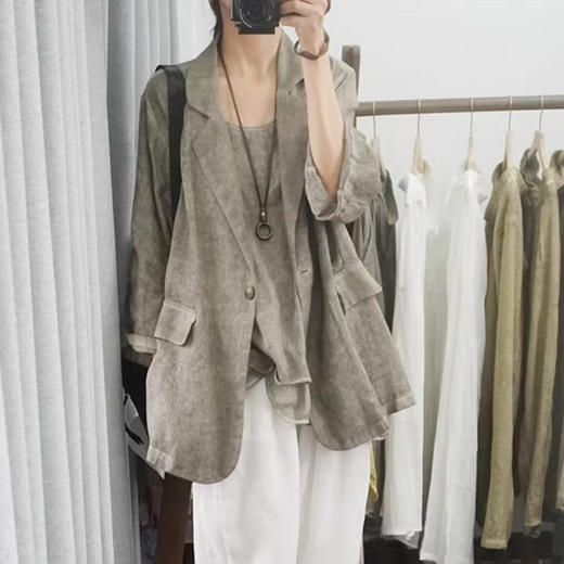 裁缝学苑AS501苎麻西装外套纸样女装休闲上衣版型图纸样板 商品图1