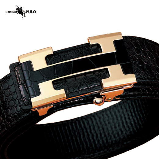 保罗新款男士自动扣 耐磨耐用腰带 中青年商务百搭休闲皮带-QQ 商品图1