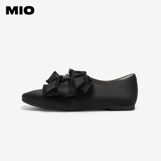 MIO米奥豹纹单鞋女miu系蝴蝶结方头平底舒适玛丽珍M254401607 商品图1