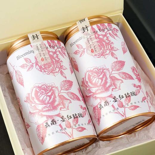 冻干墨红玫瑰花花茶2盒装  精挑大朵墨红干玫瑰花冠王玫瑰养生礼盒 商品图6