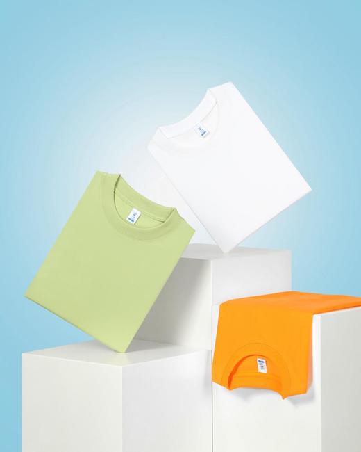 220g索洛娜棉冰感T恤圆领短袖男女同款7A抗菌65%棉A19 商品图5