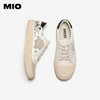 MIO米奥做旧脏脏鞋秋新款小白鞋厚底女鞋涂鸦鞋舒适休闲板鞋M254551318 商品缩略图3