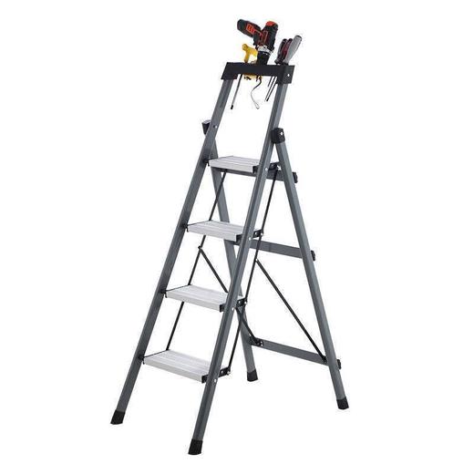 家用折叠梯子加厚碳钢人字梯室内外移动楼梯伸缩小梯子轻便登高 商品图4