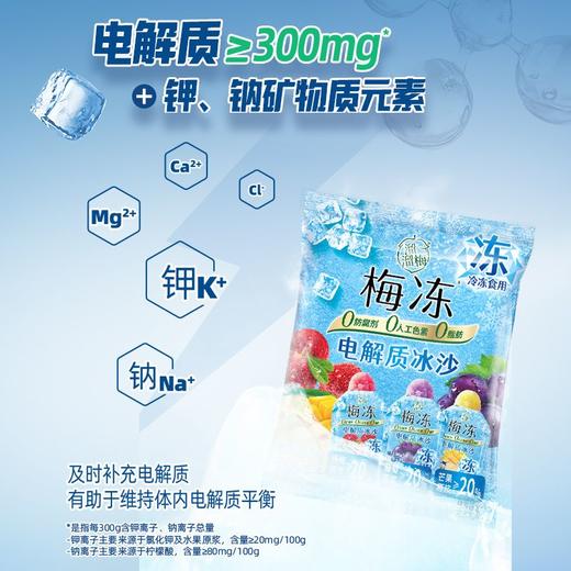 溜溜梅 3种口味电解质冰沙梅冻 240g/袋 商品图3