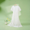 熙世界法式白色连衣裙女高级感气质收腰莱赛尔天丝长裙子夏季新款 商品缩略图2
