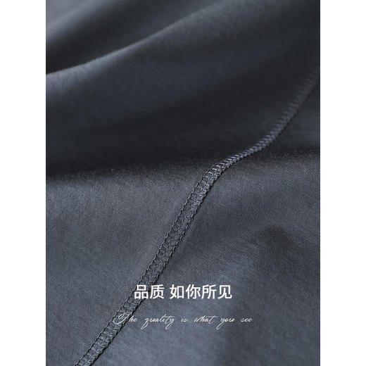 COCOBELLA奢感缎光人丝棉短袖T恤女夏精致仿醋酸上衣TS0020-4 商品图4