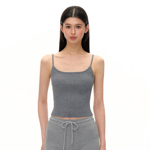 Ariseism  美式复古纯色基础吊带背心女夏季新款辣妹修身内搭上衣 商品图3