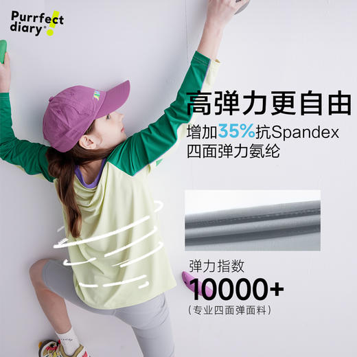 【冰皮T】咕噜日记童装儿童撞色凉感T恤夏新款男女童圆领防晒长袖PXT2507 商品图3