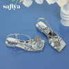 预售7天|Safiya/索菲娅2025时尚套趾玫瑰气质显白粗跟一字扣带仙女凉鞋SFD2115420 商品缩略图7