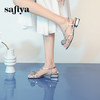 预售7天|Safiya/索菲娅2025时尚套趾玫瑰气质显白粗跟一字扣带仙女凉鞋SFD2115420 商品缩略图1