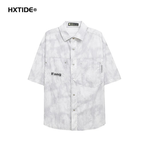 【新品上新】HX 夏季翻领短袖阔版衬衫C103520005101 商品图4