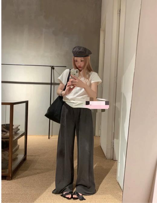 528-2 th三色橡筋高腰长裤 商品图8