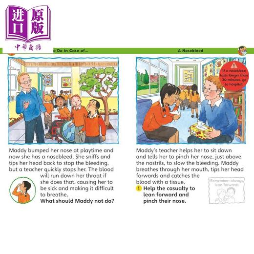 【中商原版】儿童急救技能书 The Children's Book of First Aid Skills 英文原版 亲子共读学习急救知识 儿童生活常识 进口书 商品图2