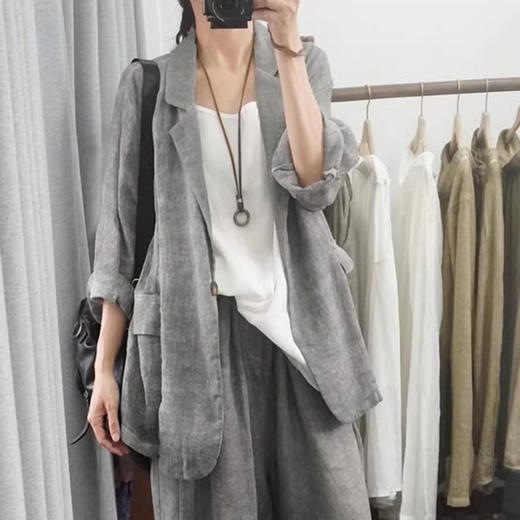 裁缝学苑AS501苎麻西装外套纸样女装休闲上衣版型图纸样板 商品图2