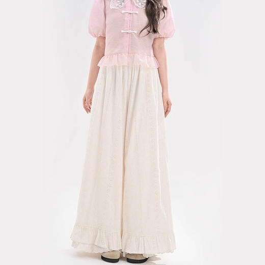 裁缝学苑AQ471森花边阔腿裤纸样女装新款森系宽松休闲裤子打版 商品图4