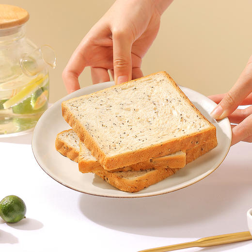 限时折扣【舌里奇亚籽全麦吐司1000g】  独立包装  开袋即食 一箱约20小袋 商品图6