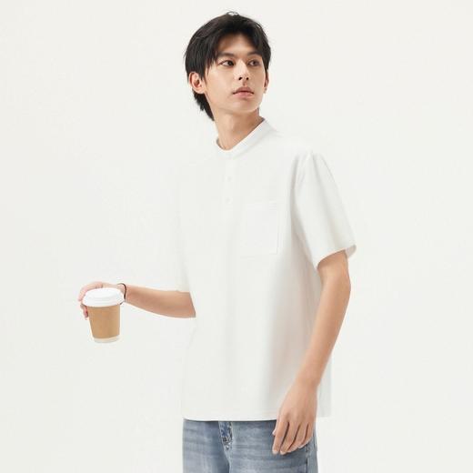 gxg.jeans男装 多色亨利领基础休闲短袖T恤男士宽松 25年夏热卖 商品图2