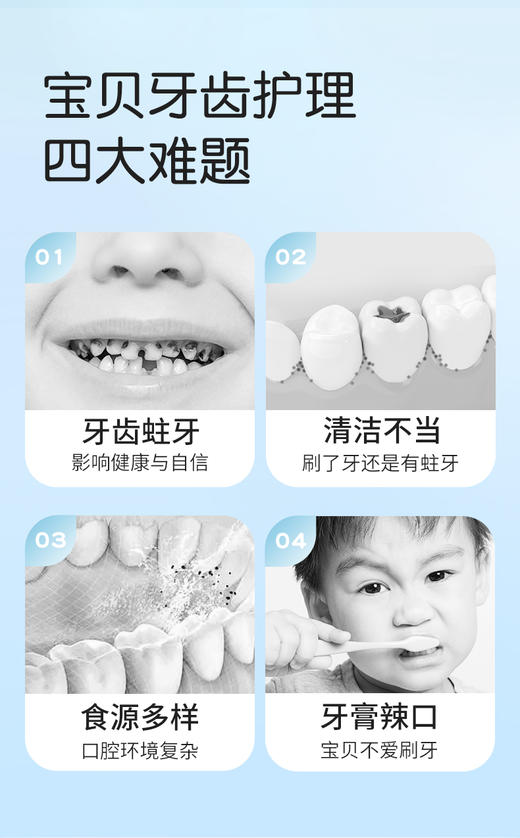 【专区满100减50】舒客2-12岁儿童成长牙膏60g  草莓鲜橙果香型护牙水果香型--组合优惠，不支持部分退款含氟版 商品图3