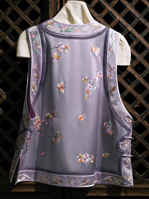 盛唐牡丹大师系列| 重工刺绣秋香马甲 商品图3