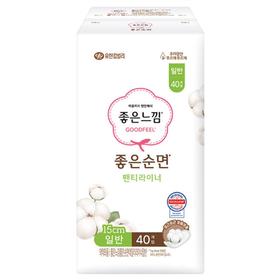 好感觉天然纯棉护垫(小x40)좋은느낌 좋은순면 팬티라이터 일반