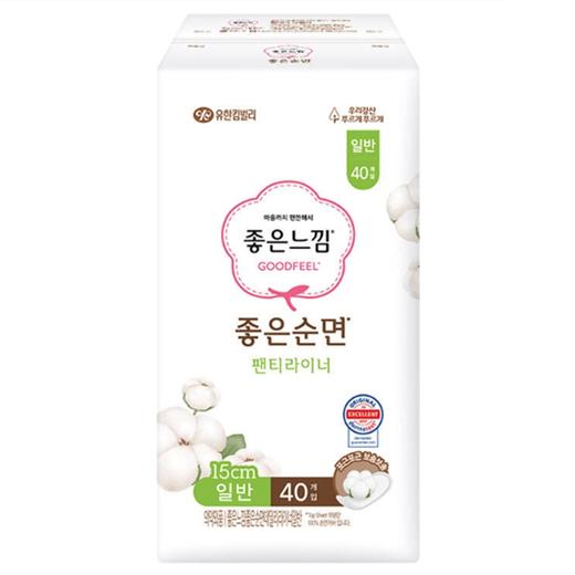 好感觉天然纯棉护垫(小x40)좋은느낌 좋은순면 팬티라이터 일반 商品图0