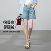 【小开叉四分牛仔短裤】逸阳夏新款青春活力A字版遮肉显瘦裤子1090 商品缩略图4