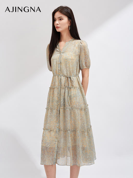 【超值秒杀】阿菁娜度假风闲适碎花连衣裙T29X112127 商品图2